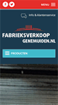 Mobile Screenshot of fabrieksverkoopgenemuiden.nl